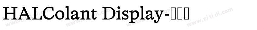 HALColant Display字体转换